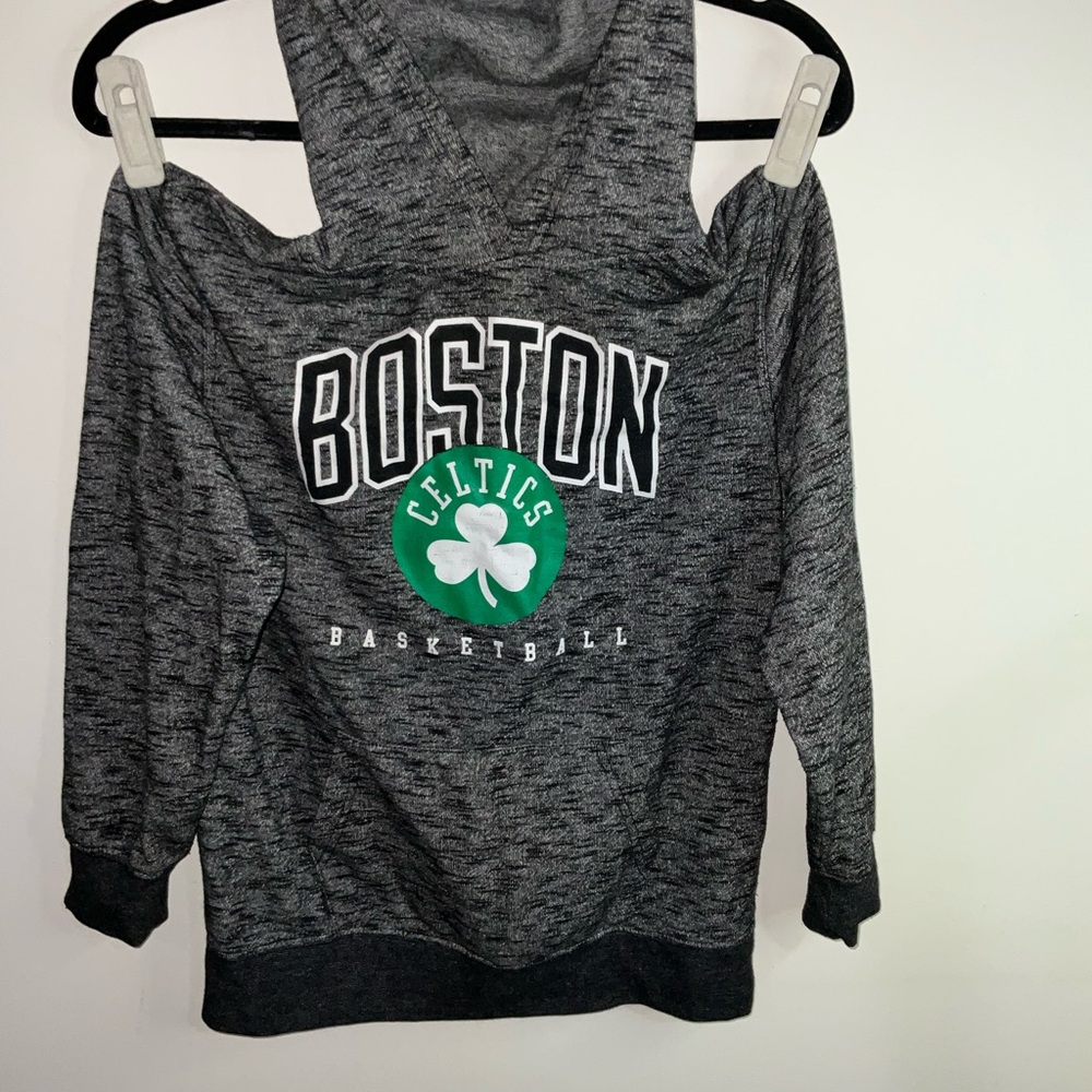 NBA Gray Hoodie with Logo Boys L